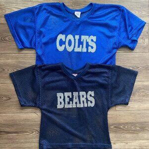 Youth Flag Football Mesh Uniform Shirt Jersey Youth M (Bears)